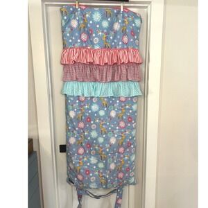 Matilda Jane Kids Winter Fawn Yearling Ruffle Plush Lined Sleeping Bag Floral